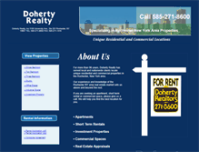 Tablet Screenshot of dohertyrealty.com